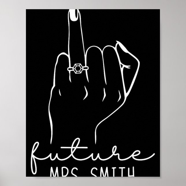 Future Mrs. Smith New Bridal To Be Fiance Bachelor Poster (Front)