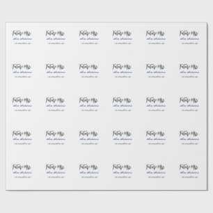 Future mrs surname bride to be purple grey name da wrapping paper