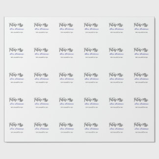 Future mrs surname bride to be purple grey name da wrapping paper