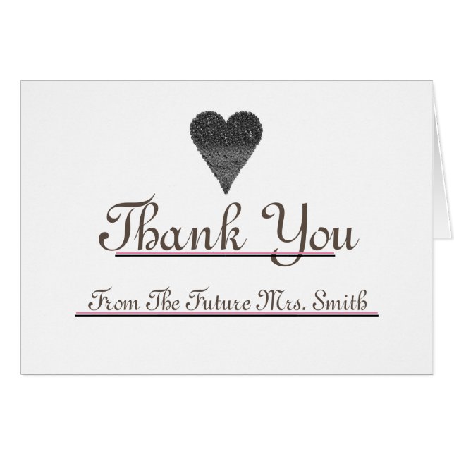 Future Mrs. Thank you Red Heart note (Front Horizontal)