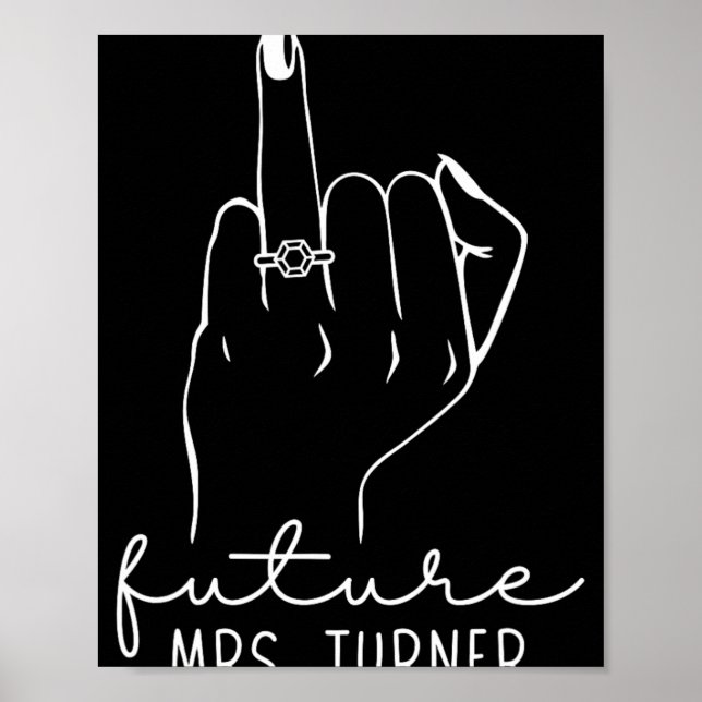 Future Mrs. Turner New Bridal To Be Fiance Bachelo Poster (Front)