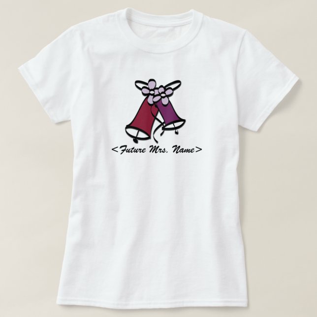 Future Mrs. Wedding Bells T-Shirt (Design Front)