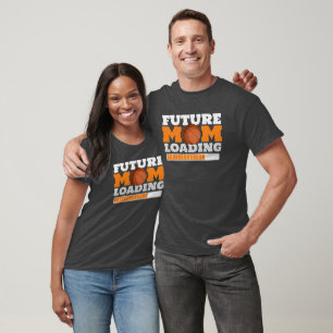 Future Mum Loading Basketball Baby Shower T-Shirt