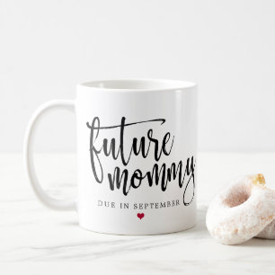 Future Mummy Brushed Black Script Coffee Mug