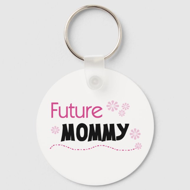 Future Mummy Tshirts and Gifts Key Ring (Front)