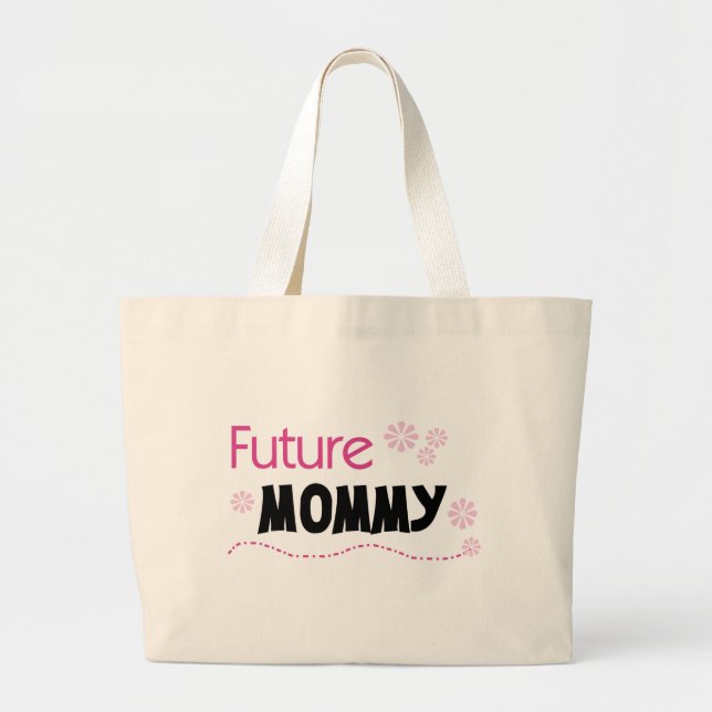 Future Mummy Tshirts and Gifts Large Tote Bag (Front)