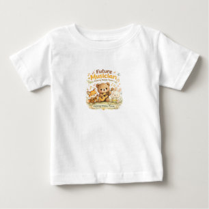 Future Musician Baby Shirt Cute Animal Band Design