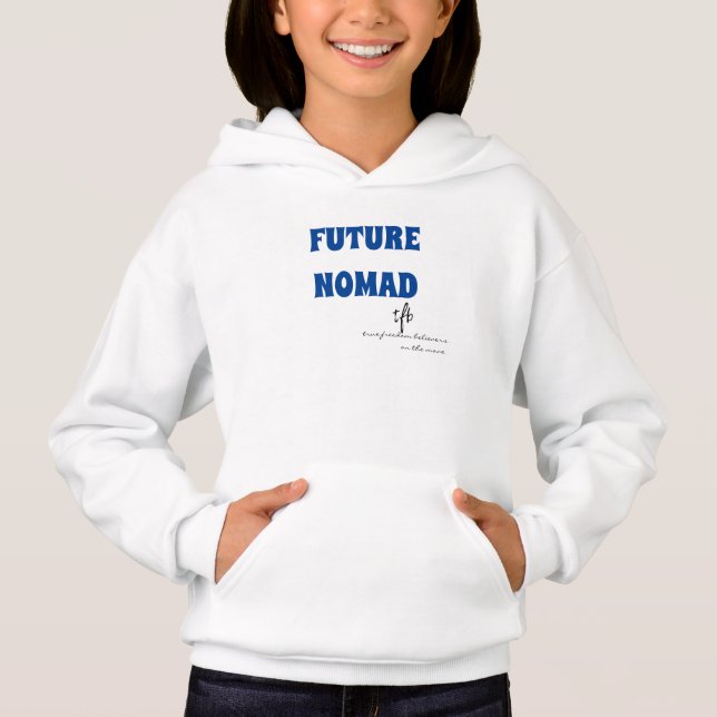 Future Nomad Deep Blue Text Girls (Front)