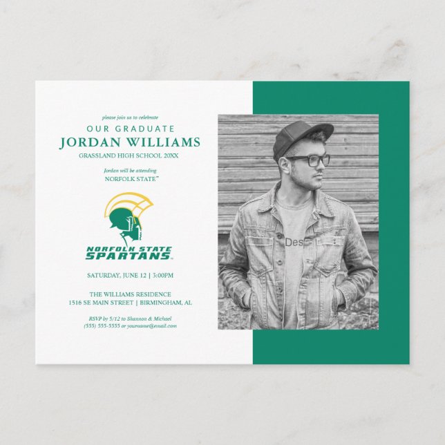 Future NSU Spartans Graduate Announcement Postcard (Front)