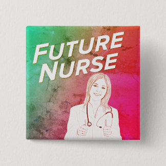 Future Nurse 15 Cm Square Badge