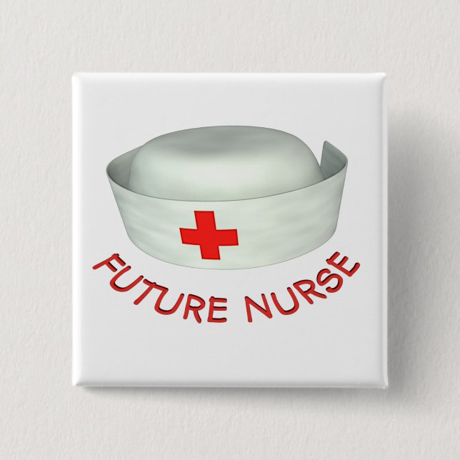 Future Nurse 15 Cm Square Badge (Front)