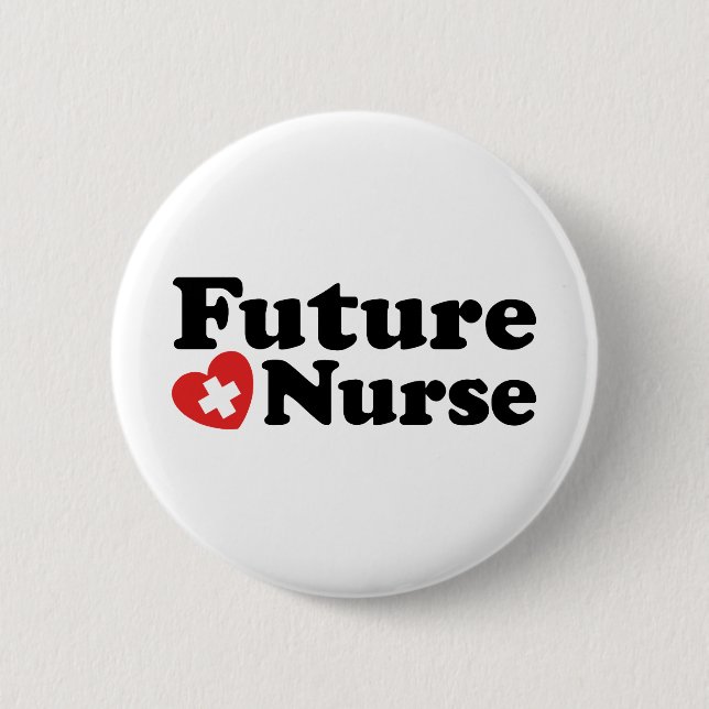 Future Nurse 6 Cm Round Badge (Front)