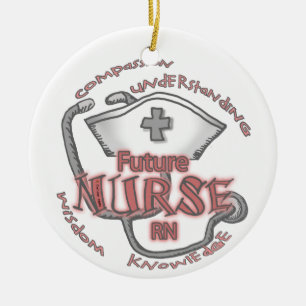 Future Nurse Axiom Ceramic Ornament