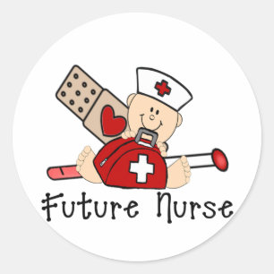 Future Nurse Classic Round Sticker