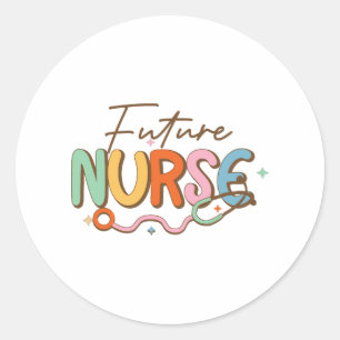 Future Nurse Classic Round Sticker