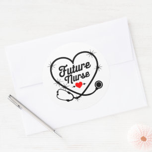 Future Nurse Classic Round Sticker