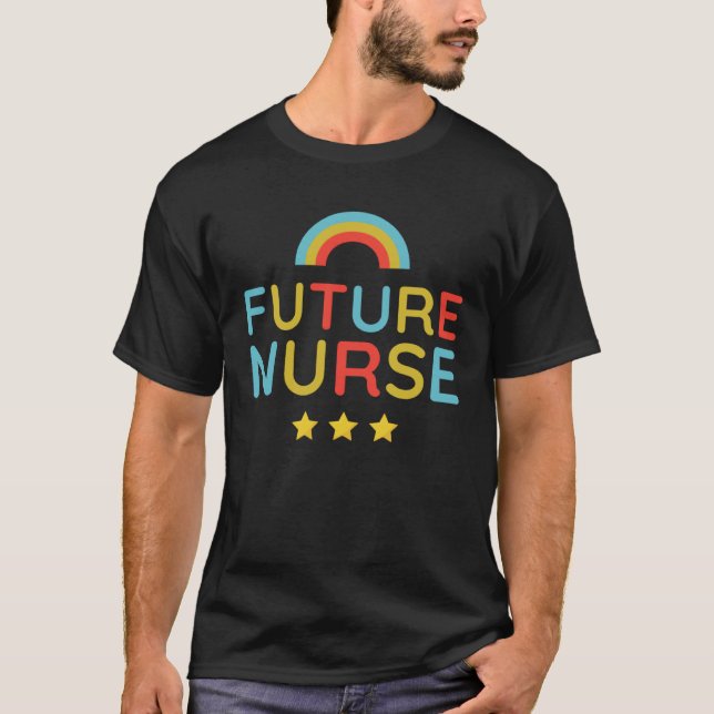 FUTURE NURSE Grad Ambition Goal Student Crew Affir T-Shirt (Front)