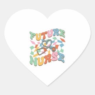 Future Nurse Heart Sticker