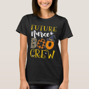 Future Nurse Leopard Future Nursing Halloween Boo T-Shirt