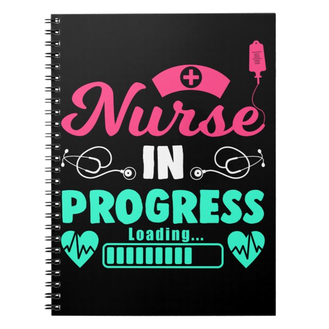 Future Nurse Loading Cute Registered Nurse Notebook (Front)