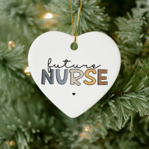 Future Nurse   Nursing School Student Gift Ceramic Ornament