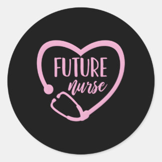 Future Nurse Nursing Student Nursing School Classic Round Sticker