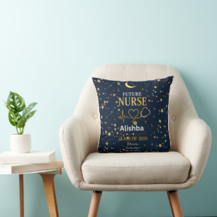 Future Nurse Personalised Graduation Blanket Class Cushion