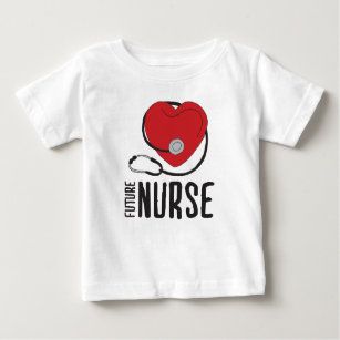 Future Nurse Soon to be Nurse Art Registered Nurse Baby T-Shirt