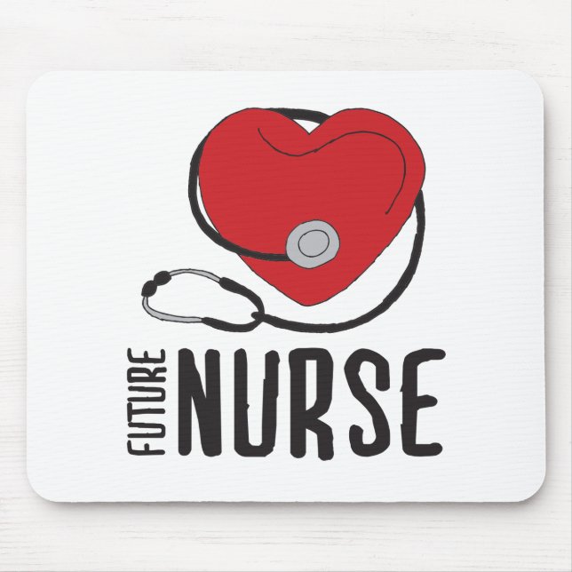 Future Nurse Soon to be Nurse Art Registered Nurse Mouse Pad (Front)