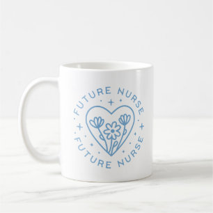 Future nurse student motivation blue aesthetic coffee mug