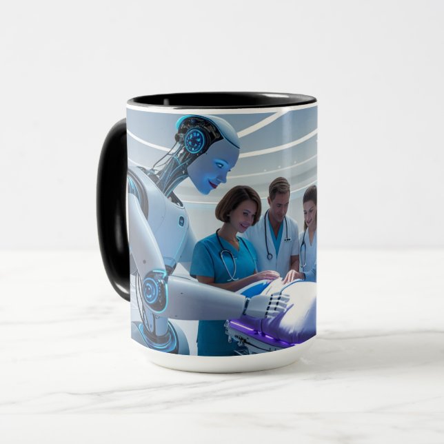 Future of Healing: Medical Innovation in Action Mug (Front Left)