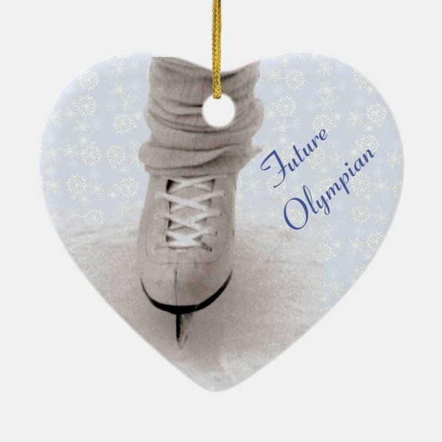 'Future Olympian' Heart Ornament (Back)