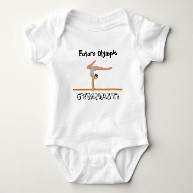 Future Olympic Gymnast! Baby Bodysuit (Front)
