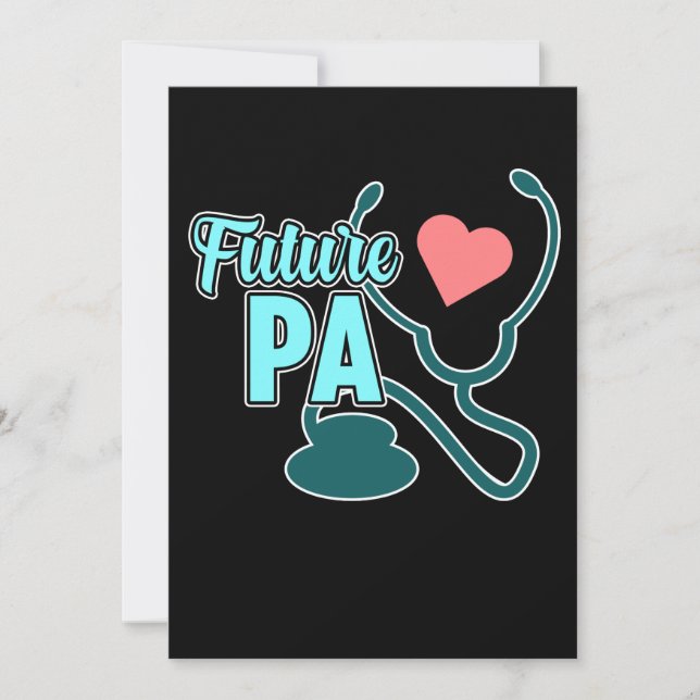 Future PA Physician Assistant Medical Students Gra Invitation (Front)