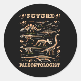 Future Paleontologis Dinosaurs Paleontologist Classic Round Sticker