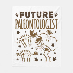 Future Paleontologist Paleontology Dinosaur Bones Fleece Blanket