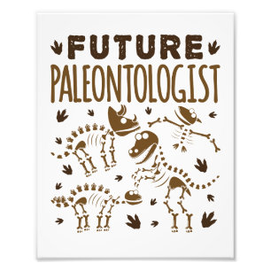 Future Paleontologist Paleontology Dinosaur Bones Photo Print