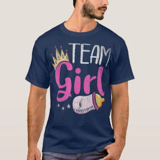 Future Parents Team Girl Baby Announcement Gender  T-Shirt