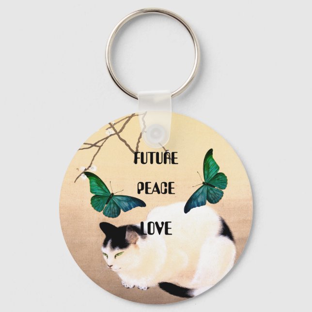 Future, Peace, Love Key Ring (Back)