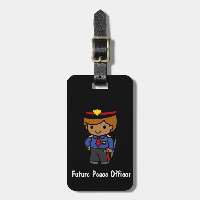 Future Peace Office Luggage Tag (Front Vertical)