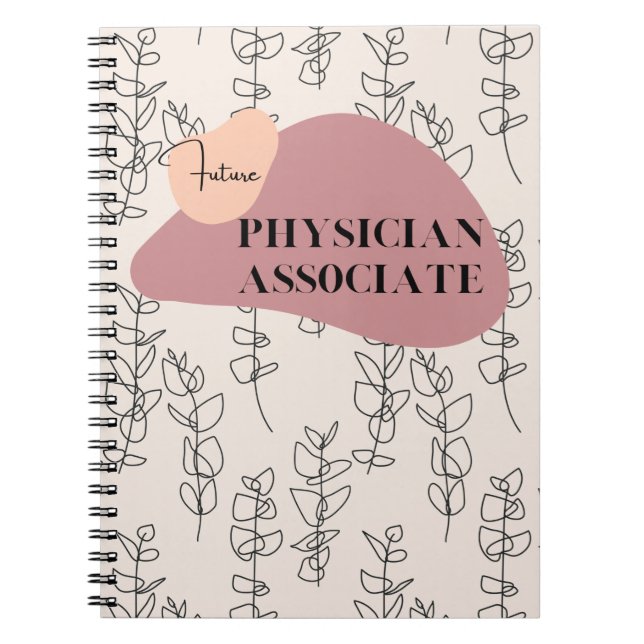 Future Physician Associate Modern Notebook Gift (Front)
