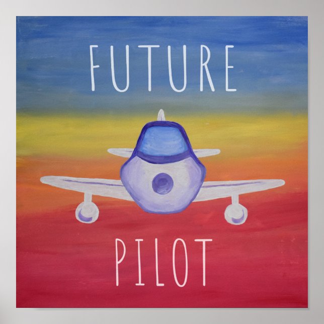 Future Pilot Airplanr Postef Poster (Front)