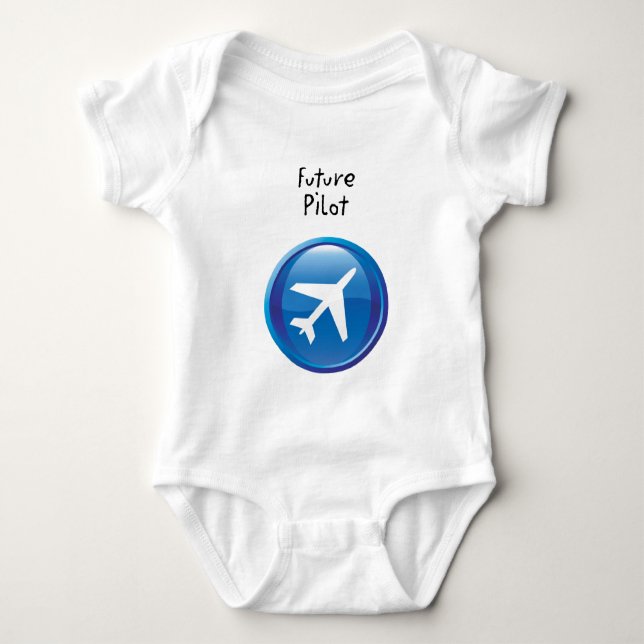 Future Pilot - Boy Baby Bodysuit (Front)