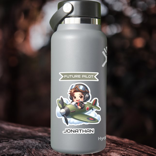 Future Pilot Boy Vintage Airplane Personalized (Creator Uploaded)