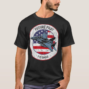 Future Pilot Fighter Jet Aircraft Aeroplane F15 Ea T-Shirt