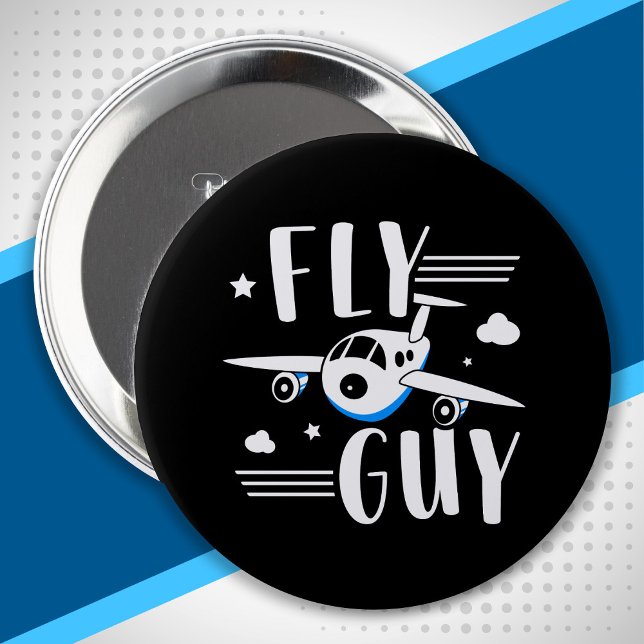 Future Pilot - Flying With Kids - Aeroplane Lover 10 Cm Round Badge (Creator Uploaded)