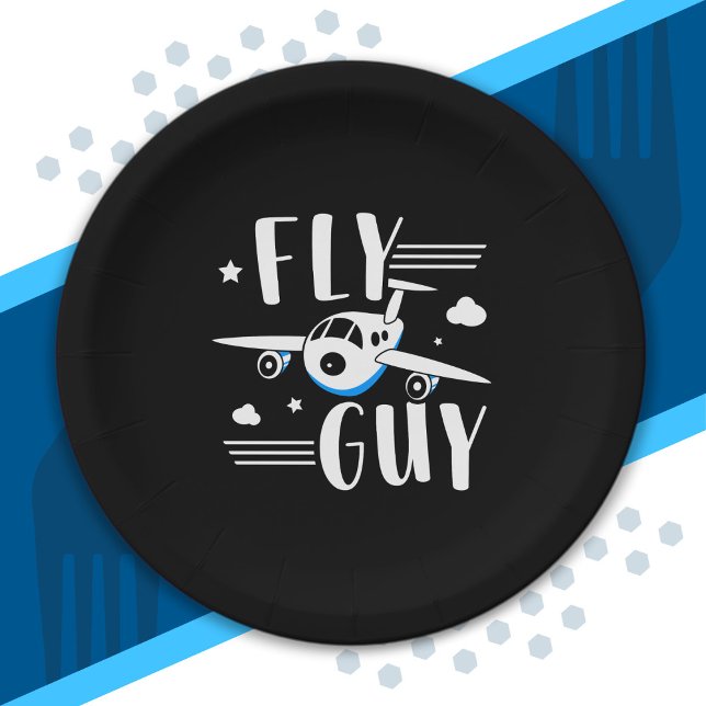 Future Pilot - Flying With Kids - Aeroplane Lover Paper Plate (Creator Uploaded)