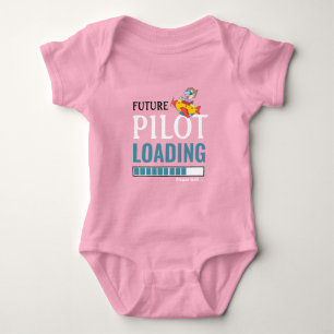 Future Pilot Loading Funny Personalised Unisex Baby Bodysuit
