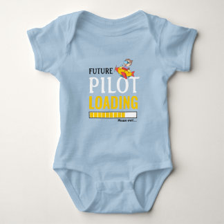 Future Pilot Loading Funny Personalised Unisex Baby Bodysuit