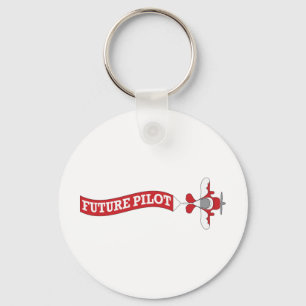 Future Pilot - Plane with Banner Key Ring